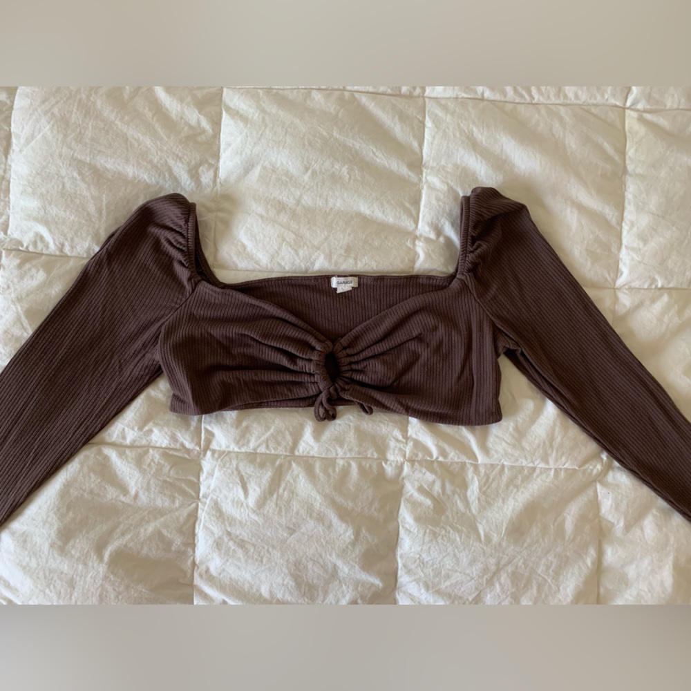 Garage Super Cropped Long Sleeve top